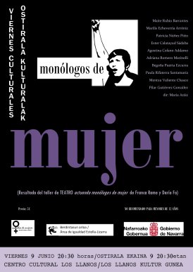 cartel monologos mujer