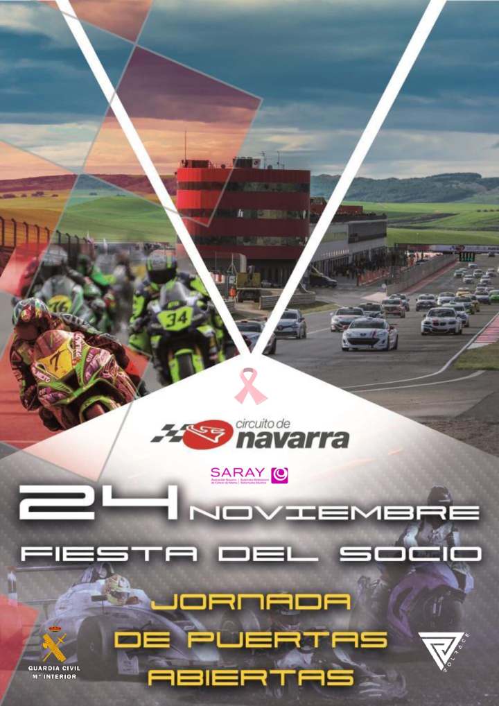 Cartel Jornada de Puertas Abiertas Circuito de Navarra 2019