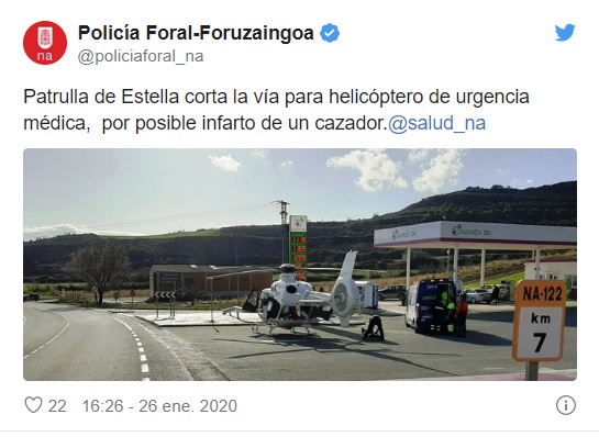 carretara cortada helicoptero