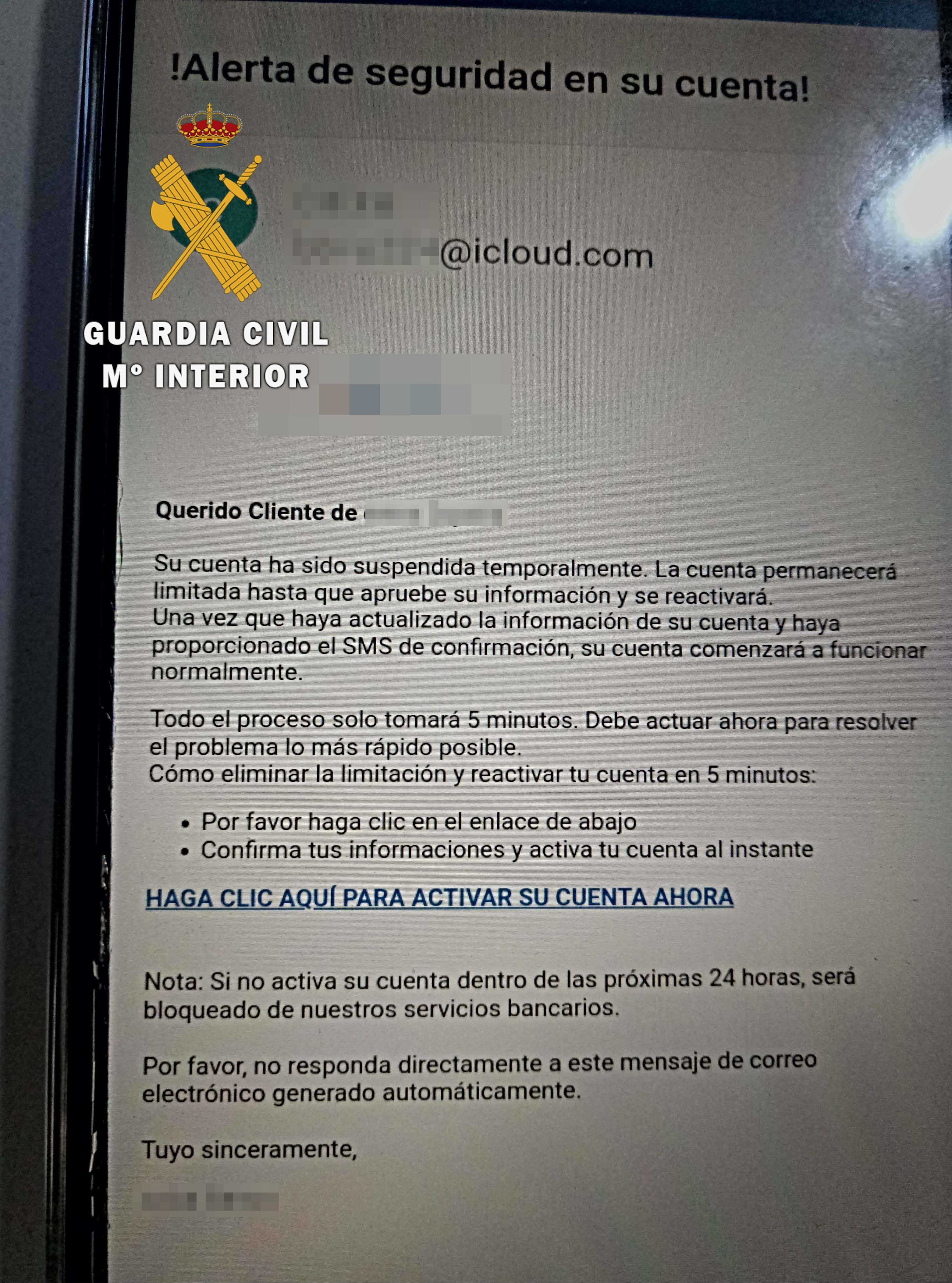 La Guardia Civil alerta de una campaña envíos de SMS suplantando la ...